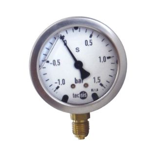 تصویر  گیج استیل برنج 6TECSIS سانت افقی 1- تا 1.5 بار