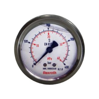 تصویر   گیج فشار استیل برنج rexroth صفحه 6 سانت افقی 400 بار