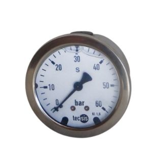 تصویر  گیج استیل برنج 6TECSISسانت 60 بار