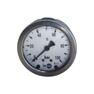 تصویر   گیج استیل برنج 6TECSISسانت 100 بار
