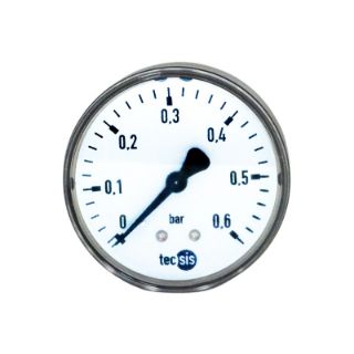 تصویر  گیج فشار قاب مشکی  TECSIS صفحه 6 سانت 0.6 بار