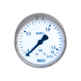 تصویر  گیج فشارss برنجیwika.60mm.0ta1.6.خشک.افقی.