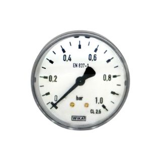 تصویر  گیج فشار بلک استیل .برنجیg.wika.60mm.0ta1.0.خشک.افقی