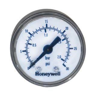 تصویر  گیج فشار قاب پلاستیک برنج Honeywell خشک افقی 20-0 بار