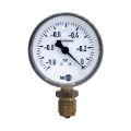 تصویر  گیج فشار قاب مشکی برنج tecsis صفحه 7.5 سانت وکیوم خشک عمودی 0-1- بار
