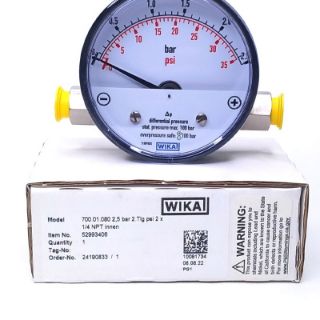 تصویر  گیج اختلاف فشار 2.5 بار ویکا 