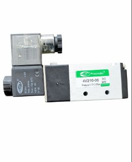 تصویر  شیر برقی پنوماتیکی 5/2-1/8 تک بوبین