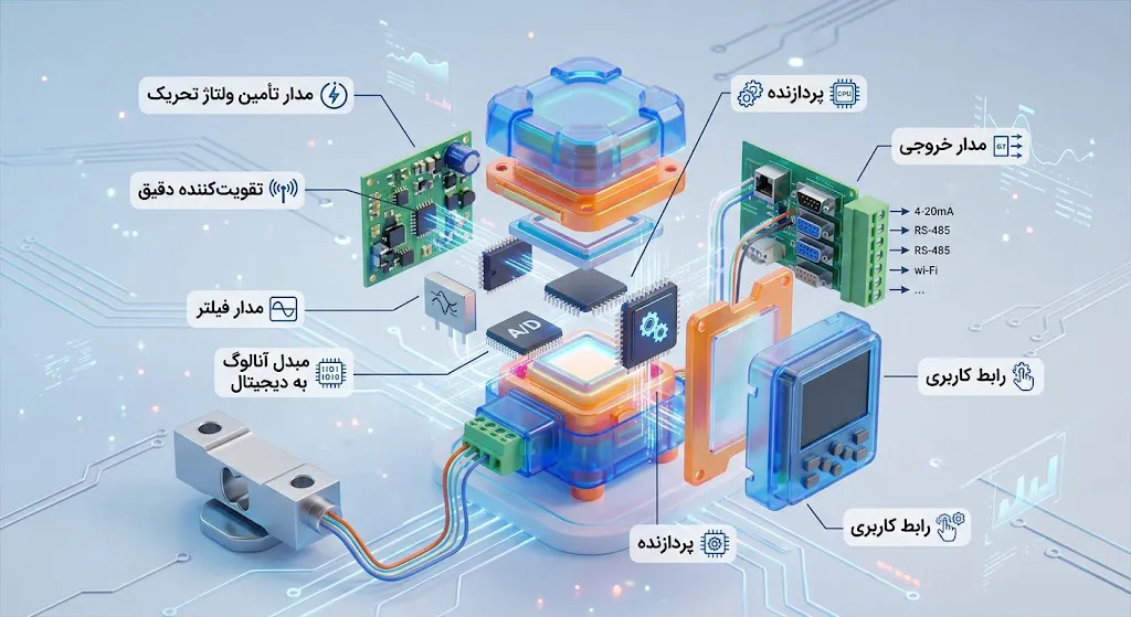 اجزای ترانسمیتر لودسل