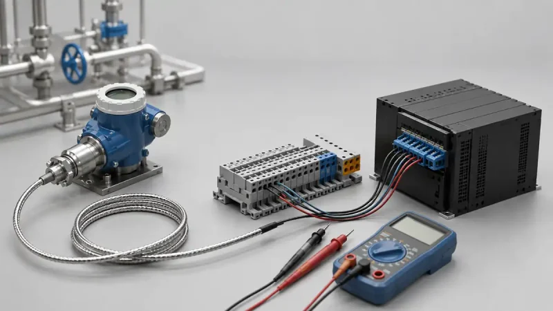 اتصال ترانسمیتر به plc